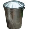 Galvanised Bin With Metal Lid 1 Galvanised Bin With Metal Lid -Essential Living Shop lrg 2754 d62915 bin silver lid co